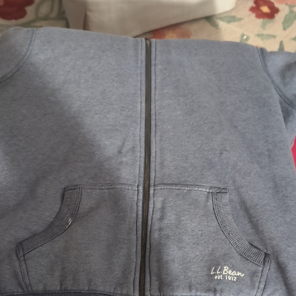 L.L. Bean Gray Zip Up Hoodie